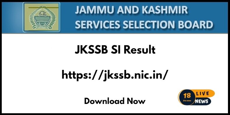 JKSSB SI Result