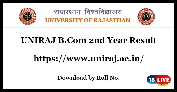 UNIRAJ B.Com 2nd Year Result